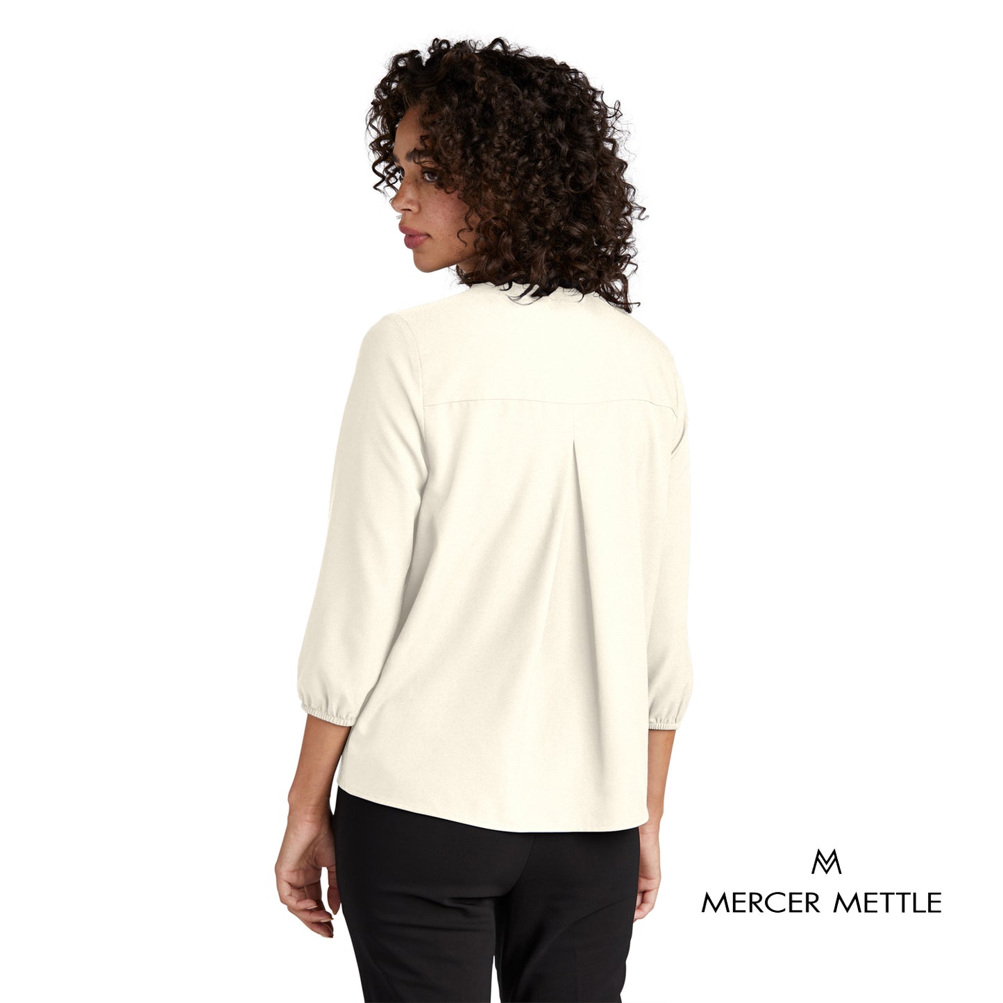 Mercer+Mettle® Women's Stretch Crepe 3/4-Sleeve Blouse
