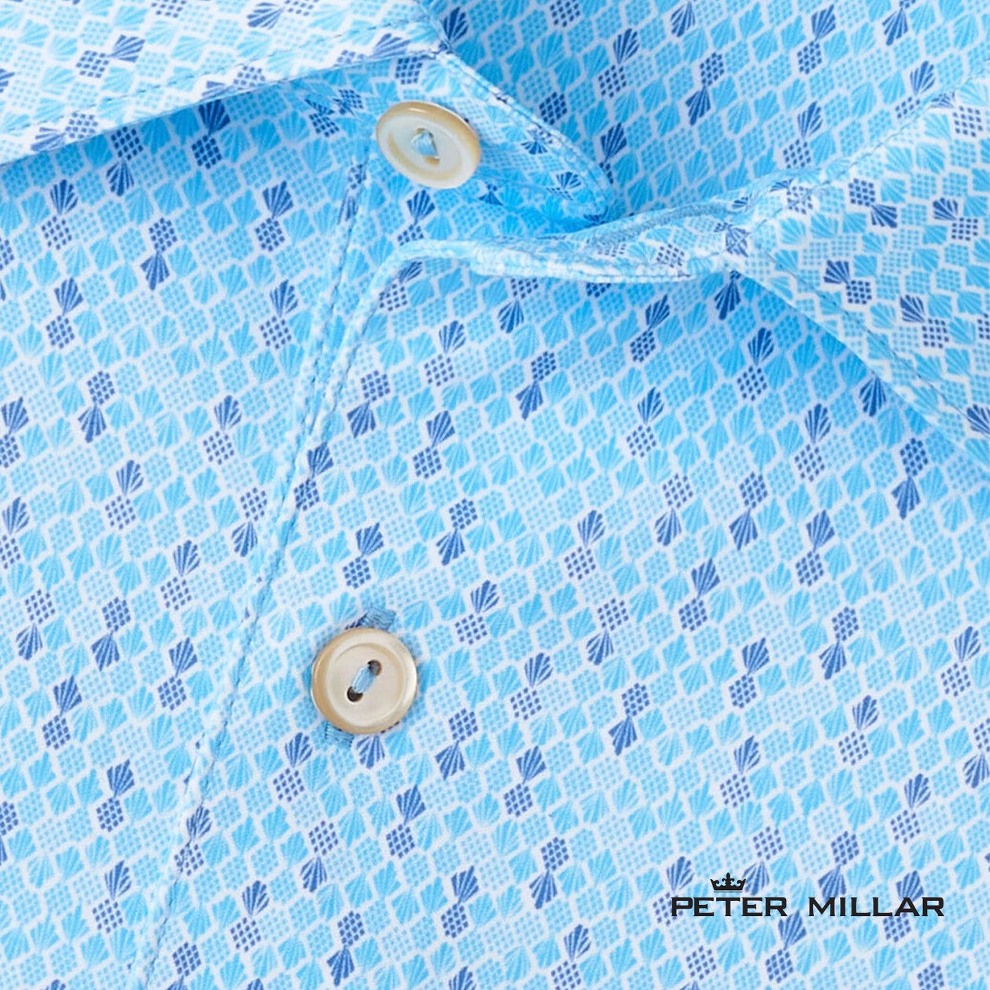 Peter Millar® Men's Featherweight Pineapple Mosaic Performance Polo