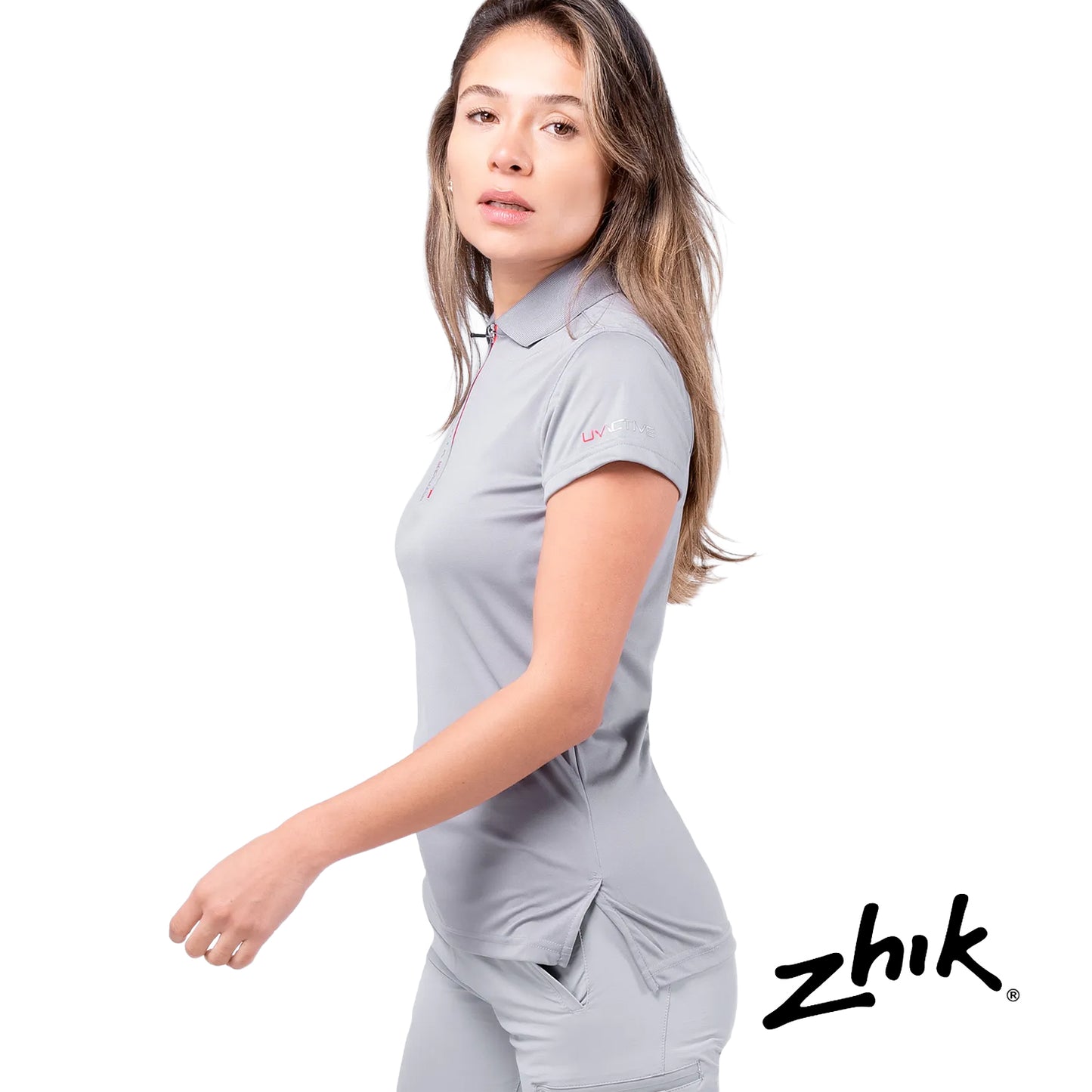 Zhik® Women's UVActive™ UPF50+ Zip Sports Polo