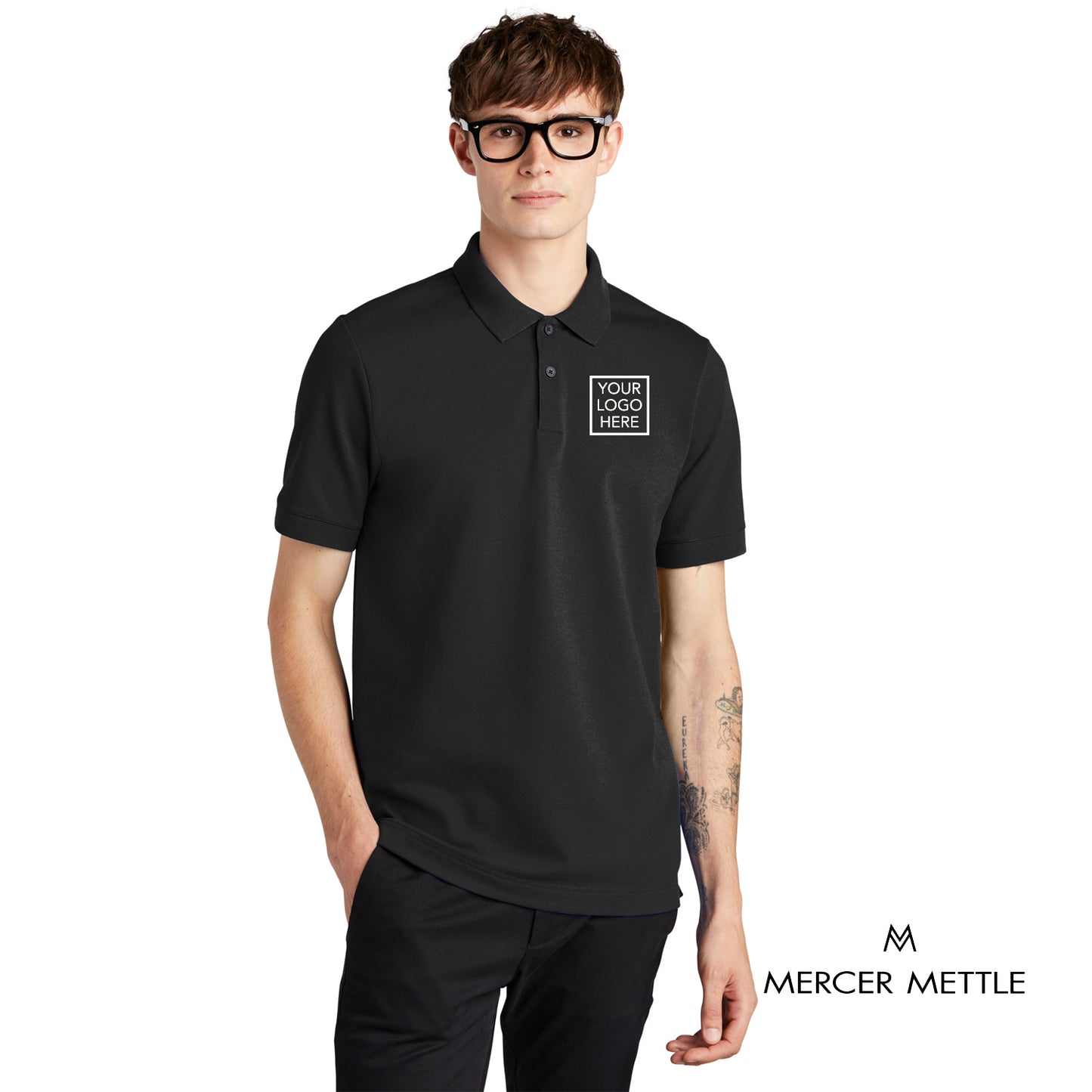 Mercer+Mettle® Stretch Heavyweight Pique Polo