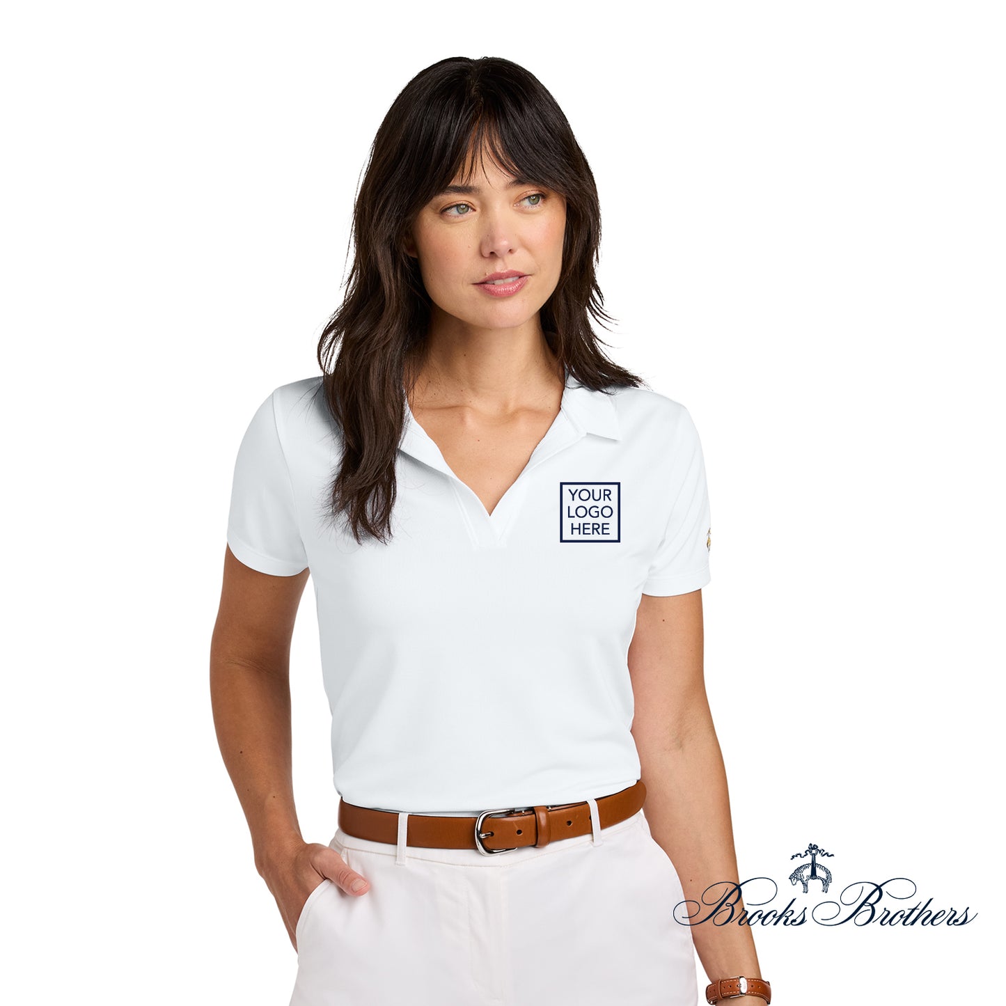 Brooks Brothers® Women’s Mesh Pique Performance Polo
