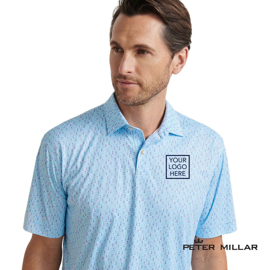 Peter Millar® Men's Featherweight Pineapple Mosaic Performance Polo