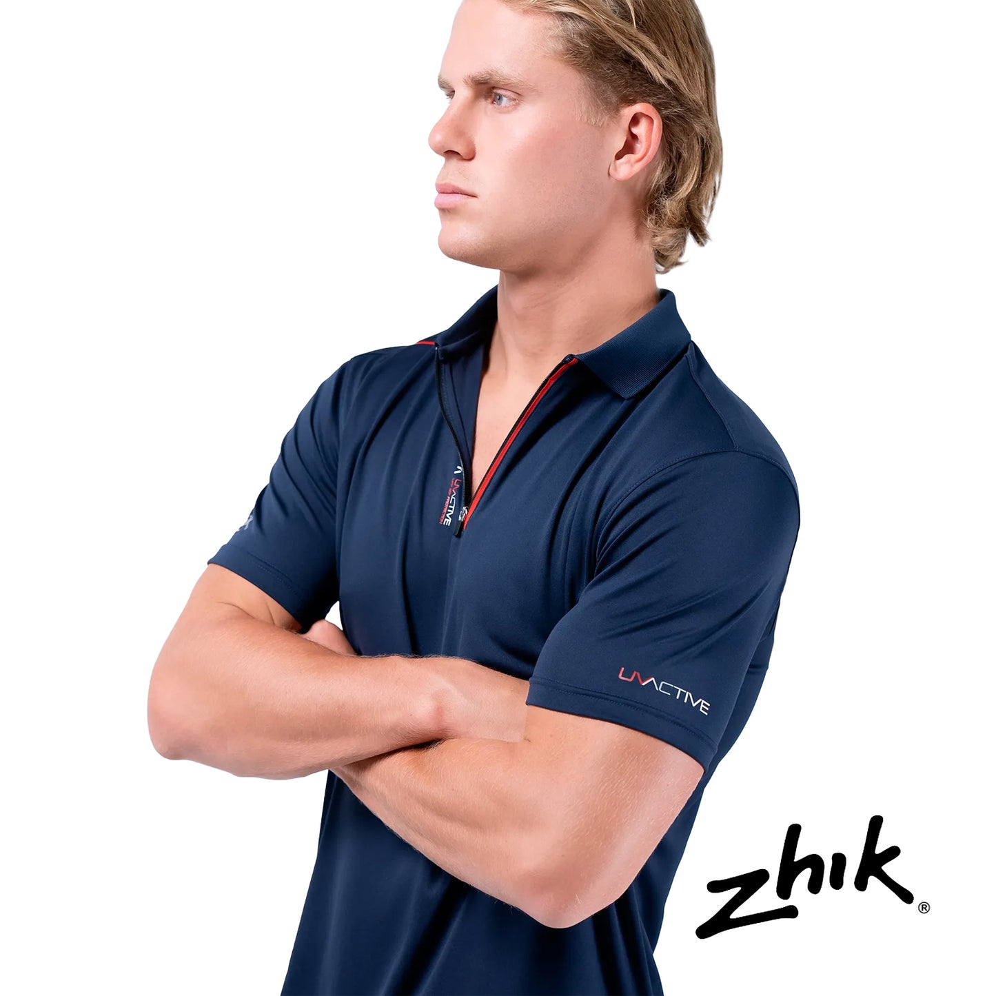 Zhik® UVActive™ UPF50+ Zip Sports Polo