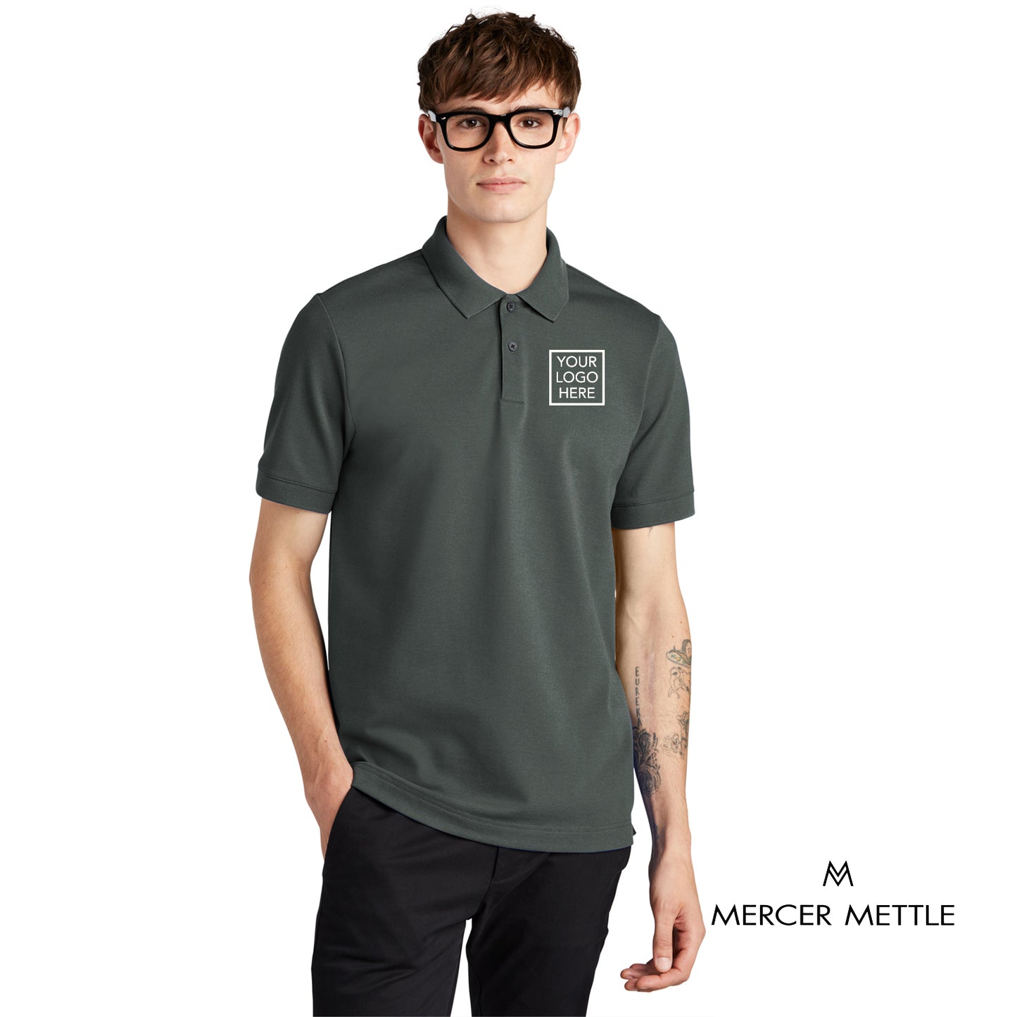 Mercer+Mettle® Stretch Heavyweight Pique Polo