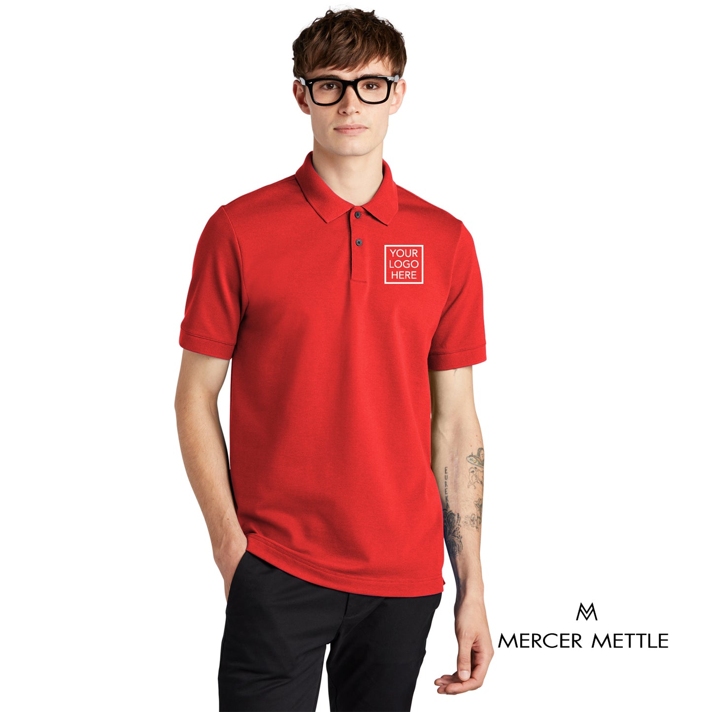 Mercer+Mettle® Stretch Heavyweight Pique Polo