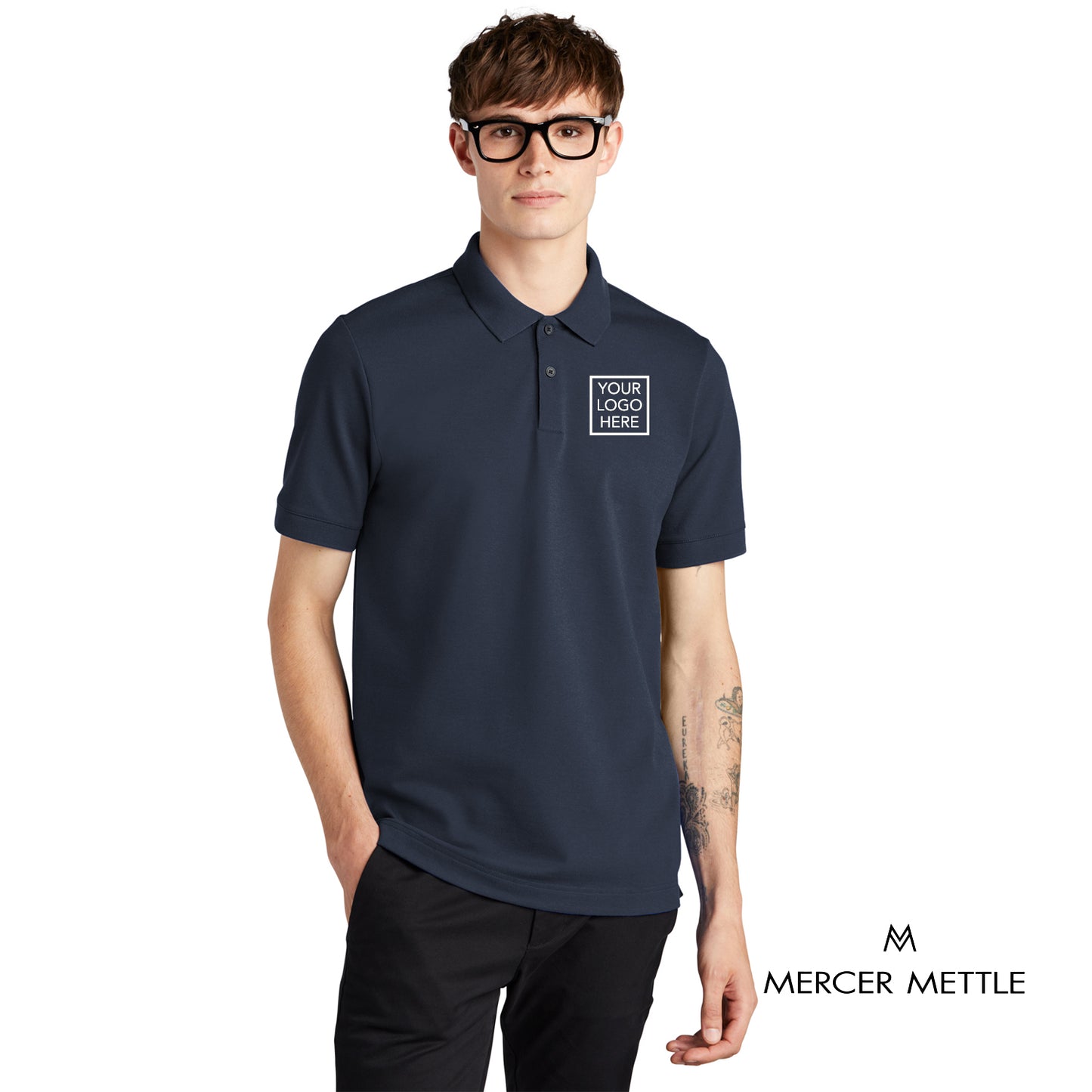 Mercer+Mettle® Stretch Heavyweight Pique Polo