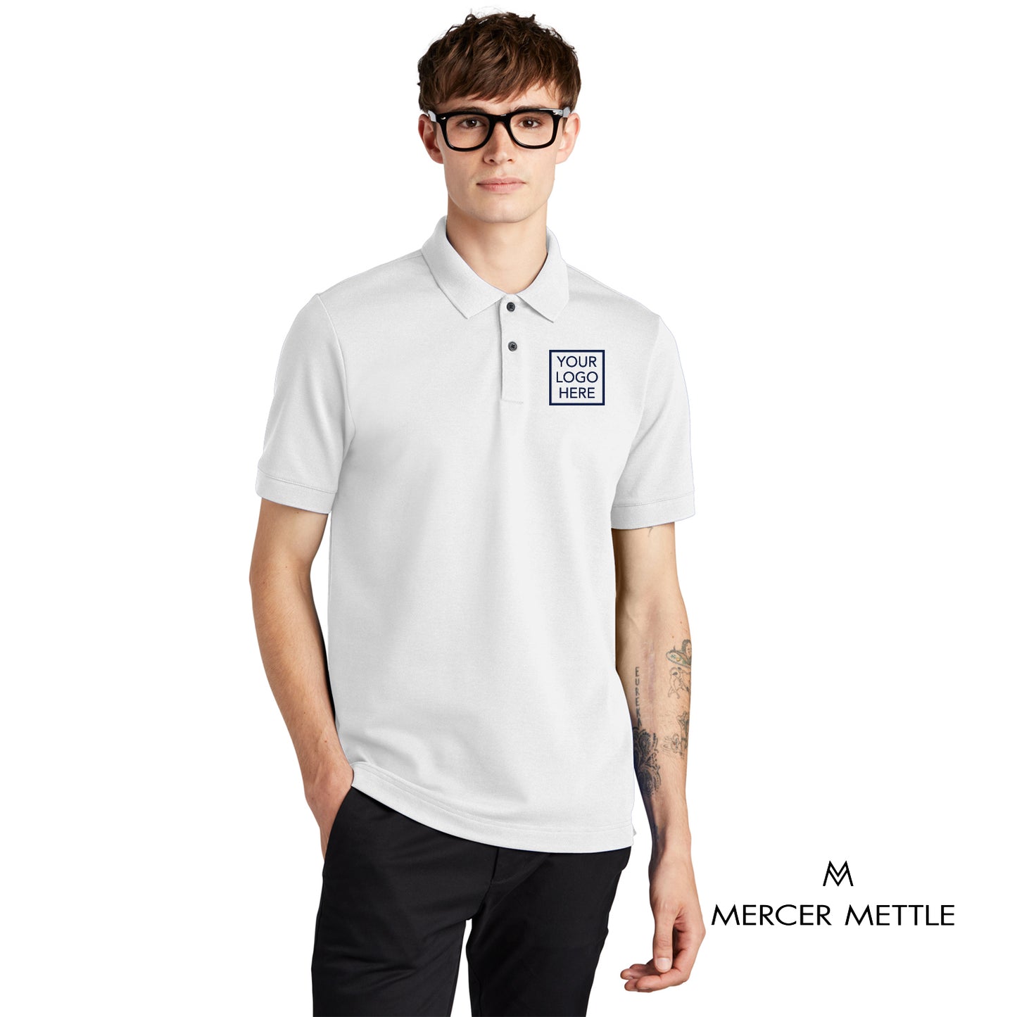 Mercer+Mettle® Stretch Heavyweight Pique Polo